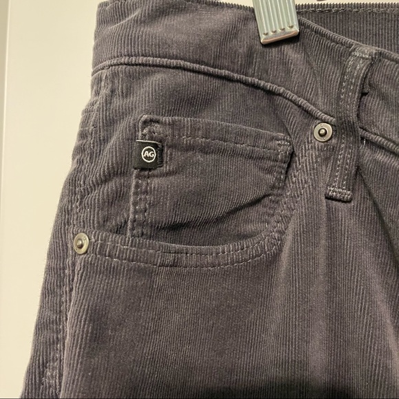 Adriano Goldschmied size 31 dark gray corduroy cigarette ankle pants! - Picture 7 of 8
